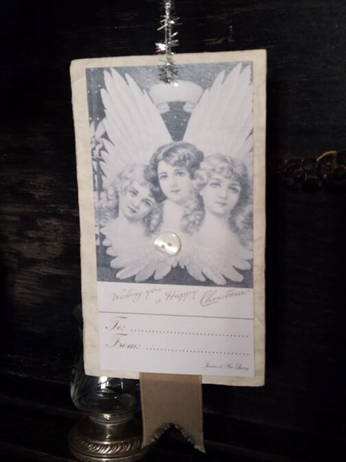 Karte/Anhänger mit Engel